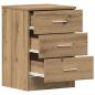 Preview: Nachttische 2 Stk. Artisan-Eiche 38x35x55 cm Holzwerkstoff