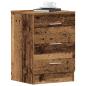 Preview: ARDEBO.de - Nachttische 2 Stk. Altholz-Optik 38x35x55 cm Holzwerkstoff