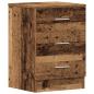 Preview: Nachttische 2 Stk. Altholz-Optik 38x35x55 cm Holzwerkstoff
