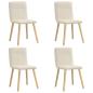 Preview: Esszimmerstühle 4 Stk. Leinen
