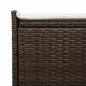 Preview: Outdoor-Sitzbank mit Stauraum und Kissen Braun 100 cm