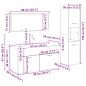 Preview: 4-tlg. Badmöbel-Set Altholz-Optik Holzwerkstoff