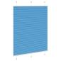Preview: Plissee Blau 110x100 cm Stoffbreite 109,4 cm Polyester