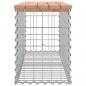 Preview: Gartenbank aus Gabionen 103x31,5x42 cm Massivholz Douglasie