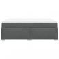 Preview: Boxspringbett mit Matratze Dunkelgrau 140x190 cm Stoff