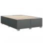 Preview: Boxspringbett mit Matratze Dunkelgrau 140x190 cm Stoff