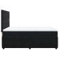 Preview: Boxspringbett mit Matratze Schwarz 140x190 cm Samt