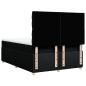 Preview: Boxspringbett mit Matratze Schwarz 140x190 cm Stoff