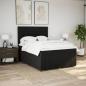 Preview: Boxspringbett mit Matratze Schwarz 140x190 cm Stoff