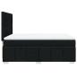 Preview: Boxspringbett mit Matratze Schwarz 140x190 cm Stoff