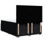 Preview: Boxspringbett mit Matratze Schwarz 140x190 cm Stoff