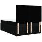 Preview: Boxspringbett mit Matratze Schwarz 140x190 cm Stoff