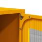 Preview: Nachttisch Senfgelb 36x39x60,5 cm Kaltgewalzter Stahl