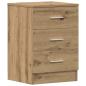 Preview: Nachttisch Artisan-Eiche 38x35x55 cm Holzwerkstoff