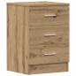 Preview: Nachttisch Artisan-Eiche 38x35x55 cm Holzwerkstoff