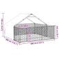 Preview: Outdoor-Hundezwinger mit Auslauf 3x3x1,9 m Verzinkter Stahl