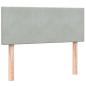 Preview: Boxspringbett mit Matratze Hellgrau 120x220 cm Samt