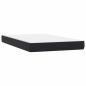 Preview: Boxspringbett mit Matratze Schwarz 120x220 cm Samt