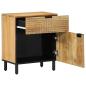 Preview: Nachttisch Braun 50x33x60 cm Massivholz Mango