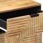 Preview: Nachttisch Braun 50x33x60 cm Massivholz Mango