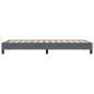 Preview: Bettgestell ohne Matratze Dunkelgrau 100x210 cm Samt