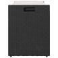 Preview: Outdoor-Sitzbank mit Stauraum und Kissen Schwarz 100 cm