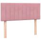 Preview: Boxspringbett mit Matratze Rosa 120x220 cm Samt