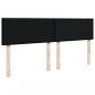 Preview: Boxspringbett mit Matratze Schwarz 140x190 cm Stoff