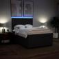 Preview: Boxspringbett mit Matratze Schwarz 140x190 cm Stoff