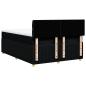 Preview: Boxspringbett mit Matratze Schwarz 140x190 cm Stoff
