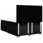 Preview: Boxspringbett mit Matratze Schwarz 140x190 cm Stoff