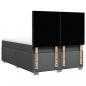 Preview: Boxspringbett mit Matratze Dunkelgrau 140x190 cm Stoff