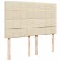 Preview: Boxspringbett mit Matratze Creme 140x190 cm Stoff