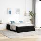 Preview: Ottoman-Bett mit Matratze Schwarz 140x190 cm Kunstleder