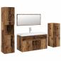 Preview: 5-tlg. Badmöbel-Set Altholz-Optik Holzwerkstoff