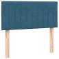Preview: Boxspringbett mit Matratze Dunkelblau 80x210 cm Samt