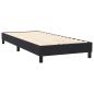 Preview: ARDEBO.de - Boxspringbett mit Matratze Schwarz 80x220 cm Samt