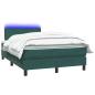 Preview: Boxspringbett mit Matratze Dunkelgrün 120x220 cm Samt
