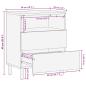 Preview: Nachttisch Braun 50x33x62 cm Massivholz Mango