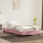 Preview: Bettgestell ohne Matratze Rosa 80x210 cm Samt