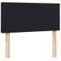 Preview: Boxspringbett mit Matratze Schwarz 90x210 cm Samt