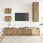 Preview: 5-tlg. TV-Schrank-Set Wandmontage Artisan-Eiche Holzwerkstoff