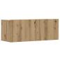Preview: 6-tlg. TV-Schrank-Set Wandmontage Artisan-Eiche Holzwerkstoff