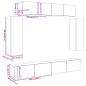 Preview: 6-tlg. TV-Schrank-Set Wandmontage Artisan-Eiche Holzwerkstoff