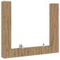 Preview: ARDEBO.de - TV-Wandschränke 6 Stk. Artisan-Eiche Holzwerkstoff