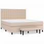 Preview: Boxspringbett Matratze Cappuccino-Braun 180x200 cm Kunstleder