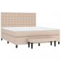 Preview: Boxspringbett Matratze Cappuccino-Braun 180x200 cm Kunstleder