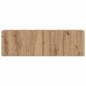 Preview: 7-tlg. TV-Schrank-Set Wandmontage Artisan-Eiche Holzwerkstoff