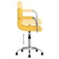 Preview: Bürostuhl Drehbar Senfgelb Stoff
