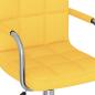Preview: Bürostuhl Drehbar Senfgelb Stoff